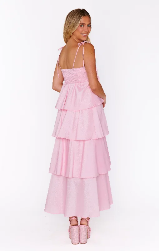 Meet Cute Dress ~ Light Pink Taffeta