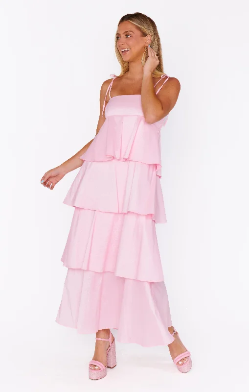 Meet Cute Dress ~ Light Pink Taffeta