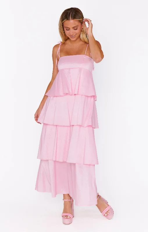 Meet Cute Dress ~ Light Pink Taffeta