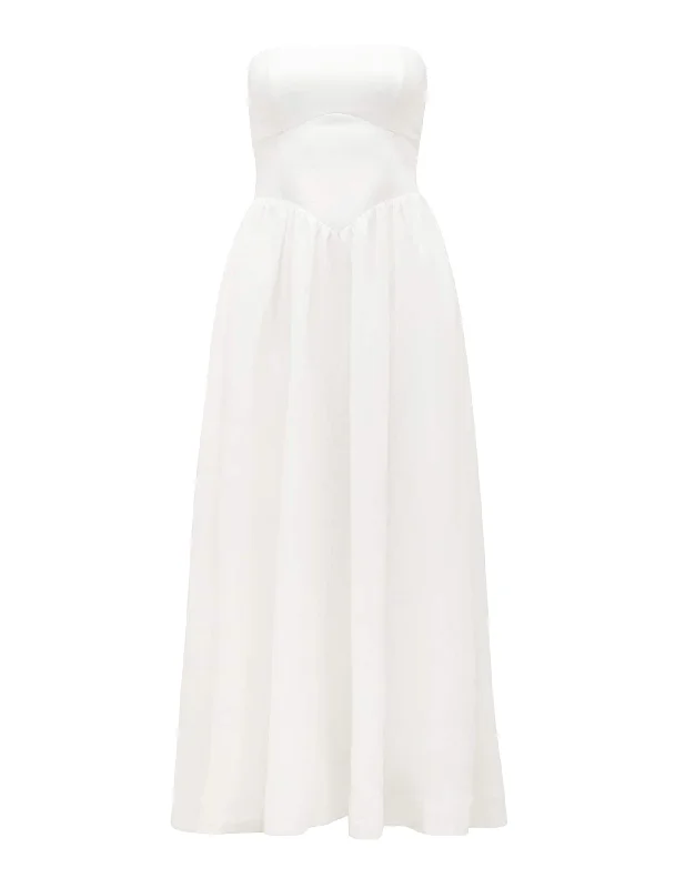 Nova Strapless Midi Dress