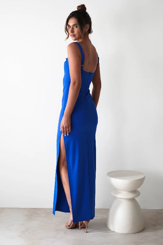 Peta Bodycon Maxi Dress | Cobalt Blue