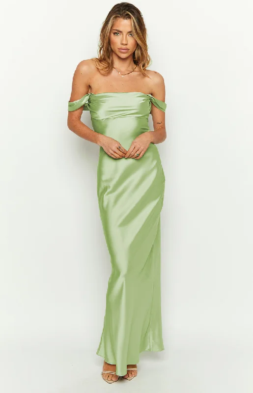 Ella Sage Off Shoulder Formal Maxi Dress