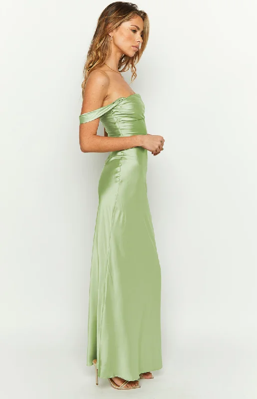 Ella Sage Off Shoulder Formal Maxi Dress