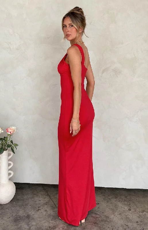 Ellis Red Maxi Dress