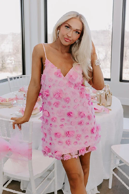 Flower Bomb Mini Dress in Pink