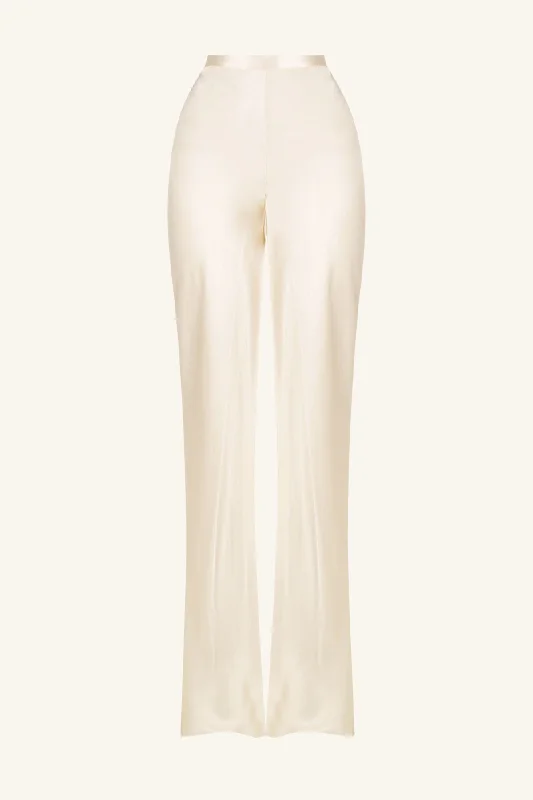 LA LUNE BIAS CUT PANT - CREAM