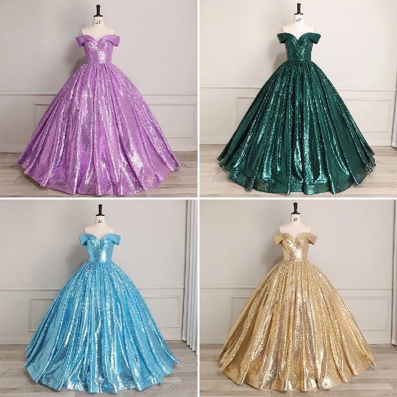 S0554H Colorful sequins large size shadow long prom tutu skirt evening dress