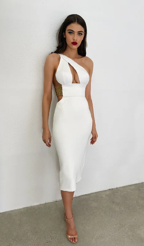 SB2298  High Fashion Dresses White Long Dresses For Woman Elegant Bandage Dress Bodycon Sexy