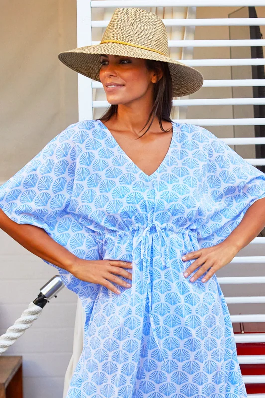 Manilla Kaftan | Shell Marina Blue