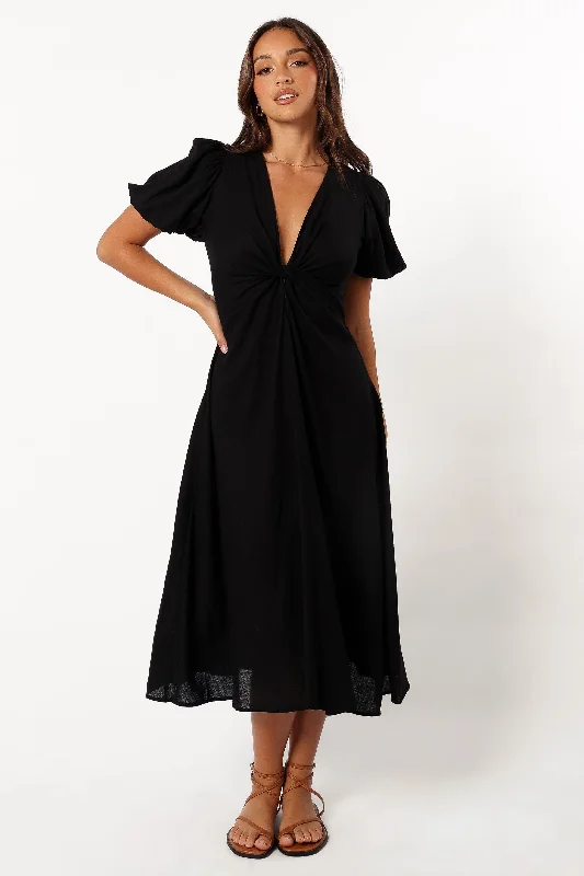 Matilda Midi Dress - Black