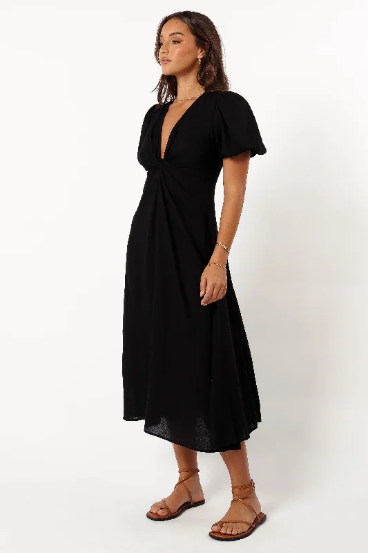 Matilda Midi Dress - Black