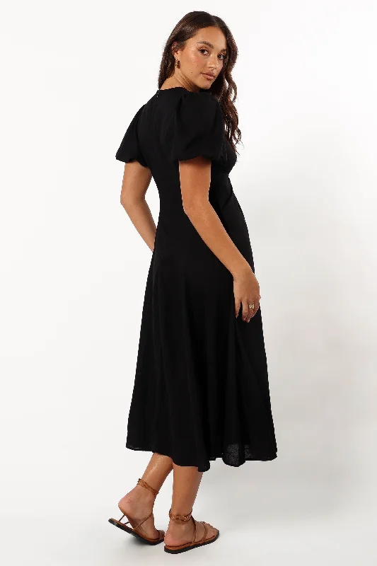 Matilda Midi Dress - Black