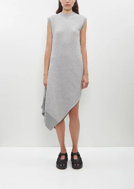 Sponge Sweat Dress — Light Grey