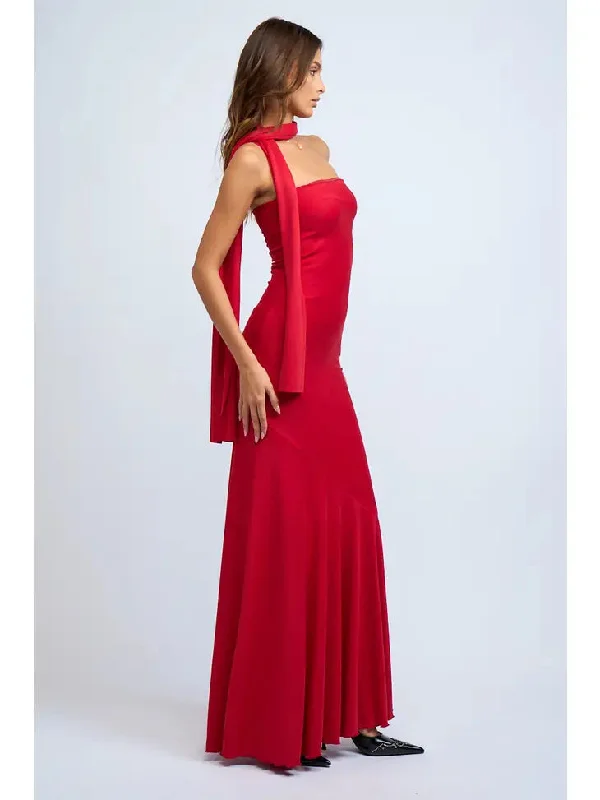 Strapless Fitted Maxi Dress