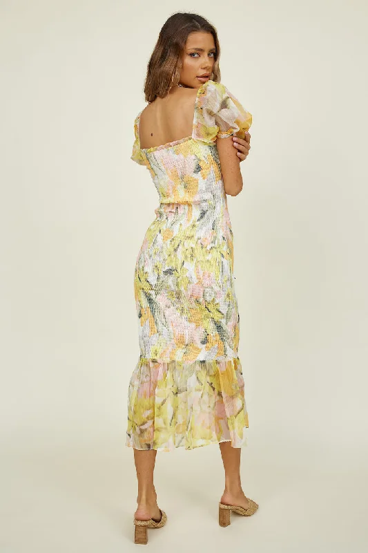 Truth Be Told Maxi Dress Yellow