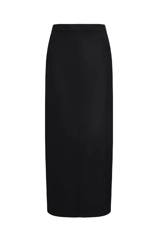 LIONESS Minimalist Maxi Skirt Onyx