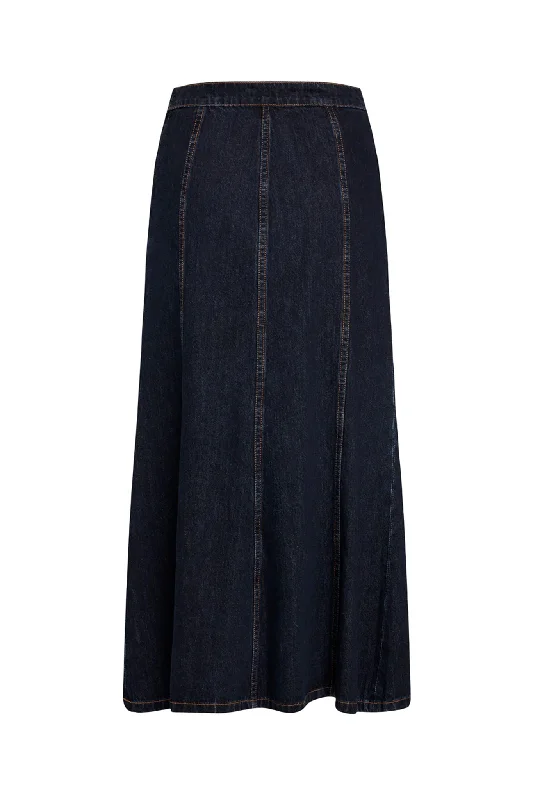 LIONESS Wyoming Denim Skirt Dark Denim