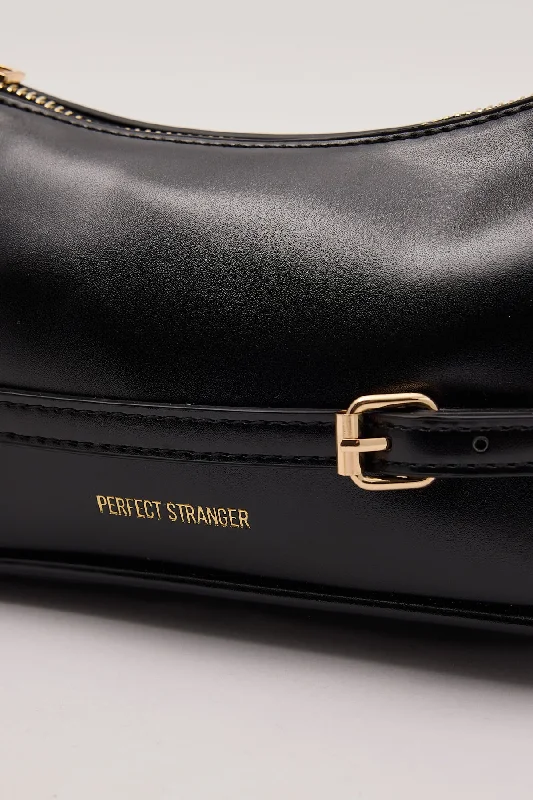 Perfect Stranger Selene Mini Buckle Handbag Black