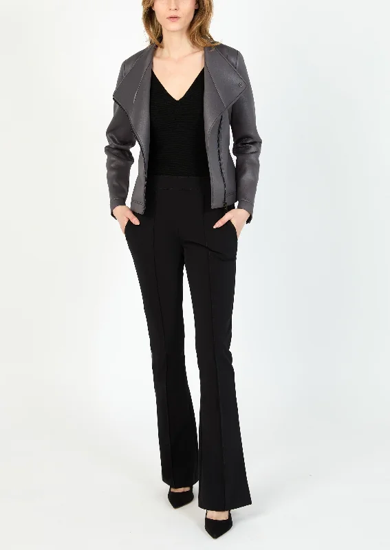 Act Fast – Limited Time Savings!PELLE KNIT MOTO JACKET