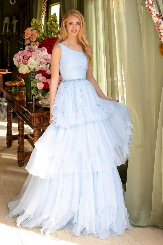 Your Shopping Spree Starts Here!Ava Presley One Shoulder Tiered Ruffle Ball Gown 29131 Your Shopping Spree Starts Here!Ava Presley One Shoulder Tiered Ruffle Ball Gown 29131