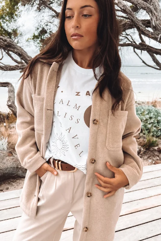 Steals and Deals Await!Cameron Pocket Jacket Taupe
