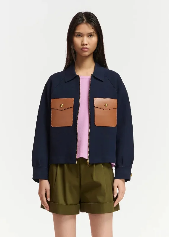 Exclusive Savings This Week!Jacket Feather Navy