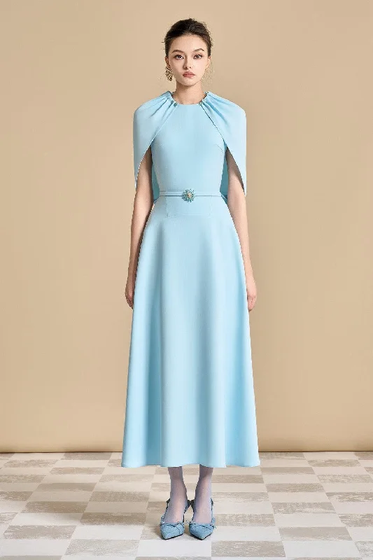 Your Best Deals Are Here!Irissy A-line Round Neck Polyester Ankle Length Dress