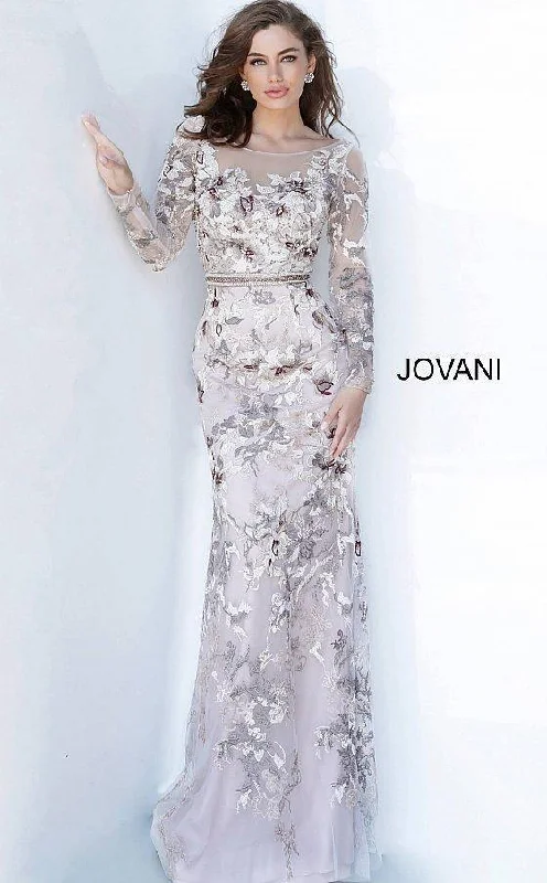 Upgrade for Less!Jovani 00818 Long Formal Floral Lace Gown Sale