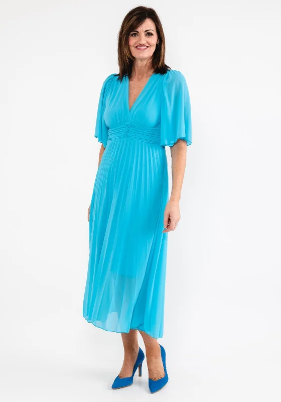 Don’t Wait – Shop Today!Seventy1 One Size Pleated Chiffon Dress, Blue