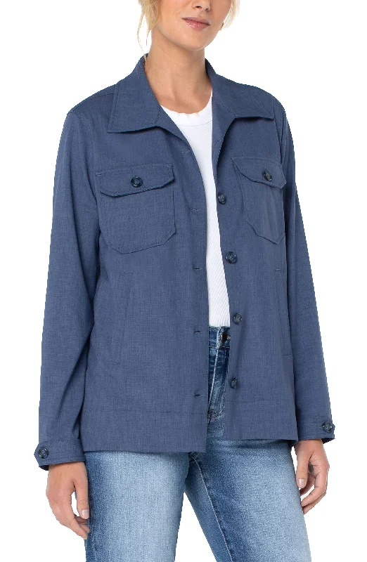 Your Shopping Spree Starts Here!Liverpool Flyaway Shirt Jacket
