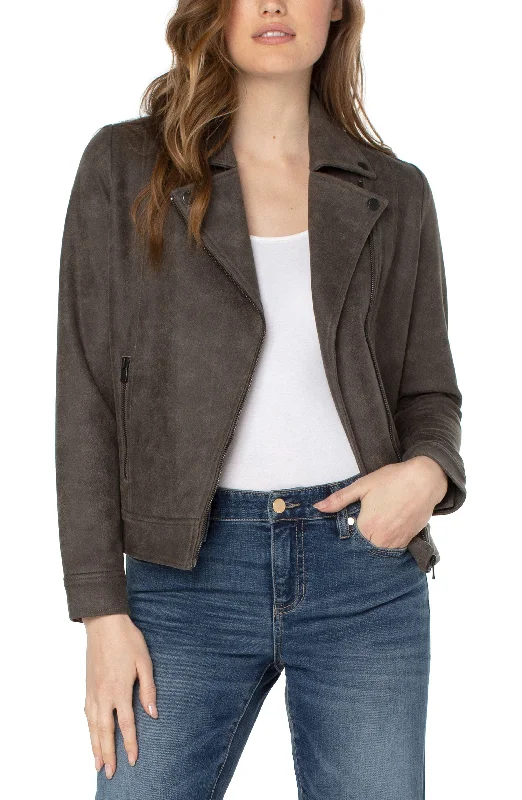 Lowest Prices Guaranteed!Liverpool Moto Jacket (brown earth and grey)