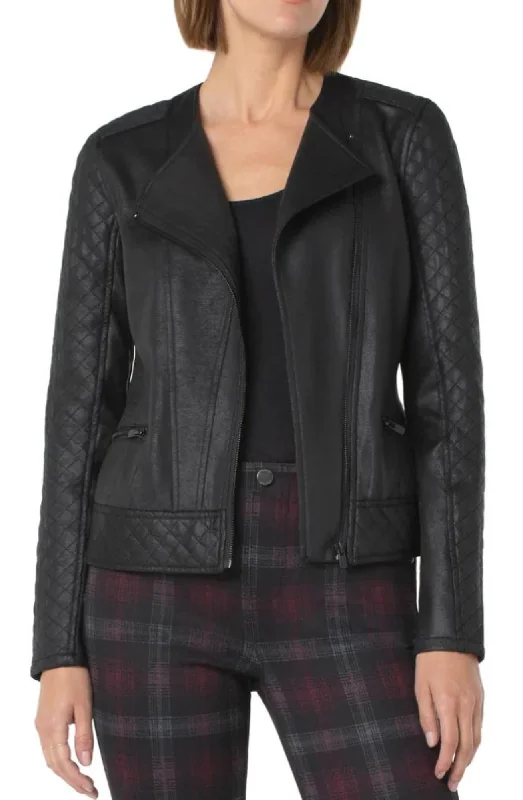 Save More Than Ever!Liverpool Quilted Moto Jacket