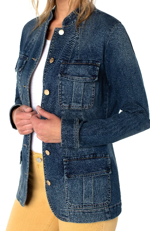 Savings You Can’t Ignore!Liverpool Seamed Jacket with Patch Pockets
