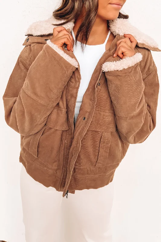 Bigger Savings, Better Shopping!Maya Cord Utility Jacket Sand