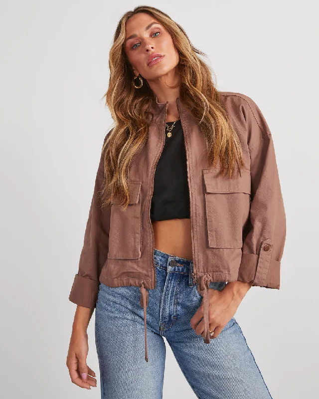 Your Chance to Save is Now!Off Duty Icon Zip Up Utility Jacket