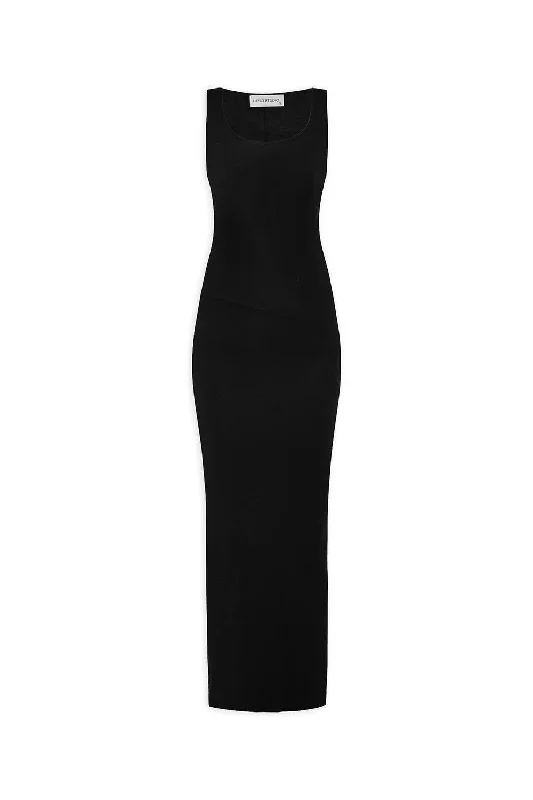 Buy One, Get One Free!Patti Bodycon Scoop Neck Cotton Spandex Ankle Length Dress