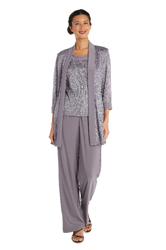 The Best Deals Won’t Wait!R&M Richards 1782P Formal Metallic Petite Pant Suit