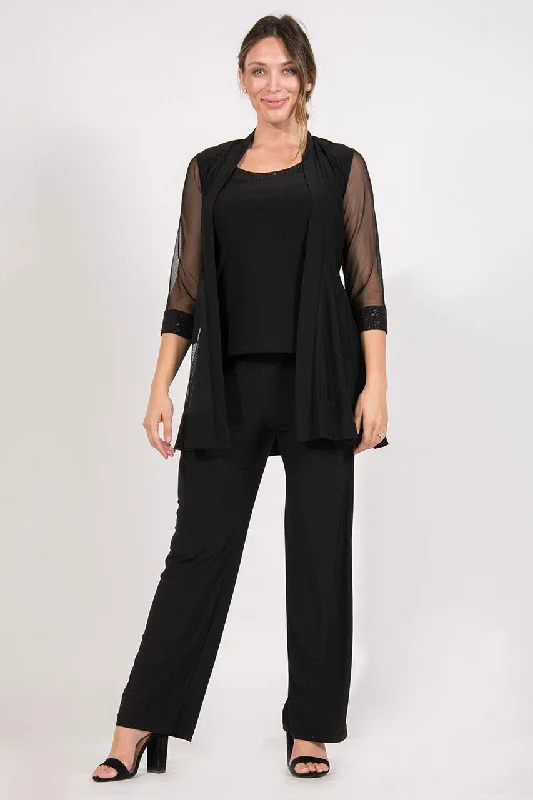 Your Shopping Wish, Our Discount Command!R&M Richards 8704 Formal Jacket Pant Suit Black