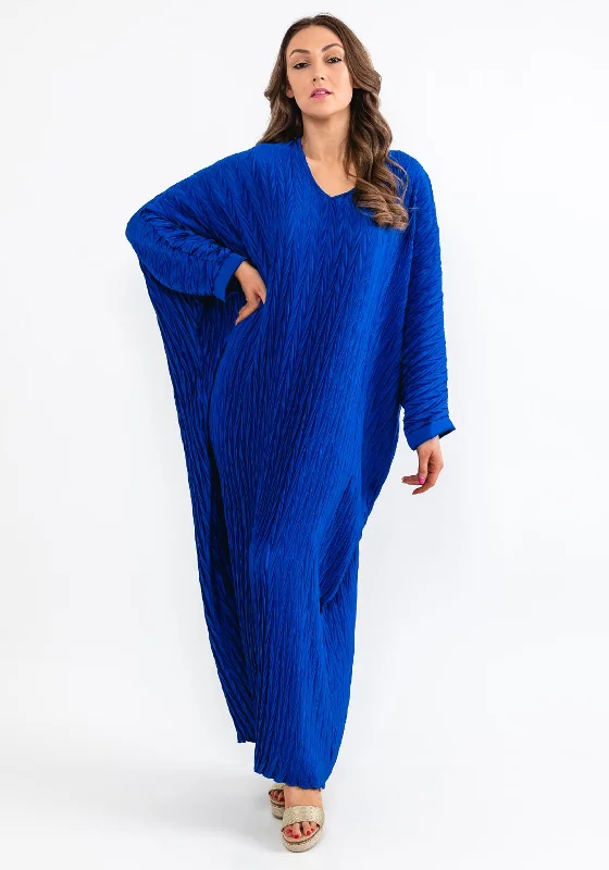 Save More with Every Purchase!Seventy1 One Size Satin Tunic Maxi Dress, Royal Blue
