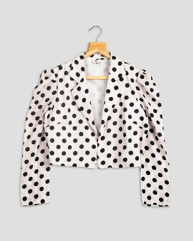 Instant Savings Await!Smart Polka Dots Jacket For Women