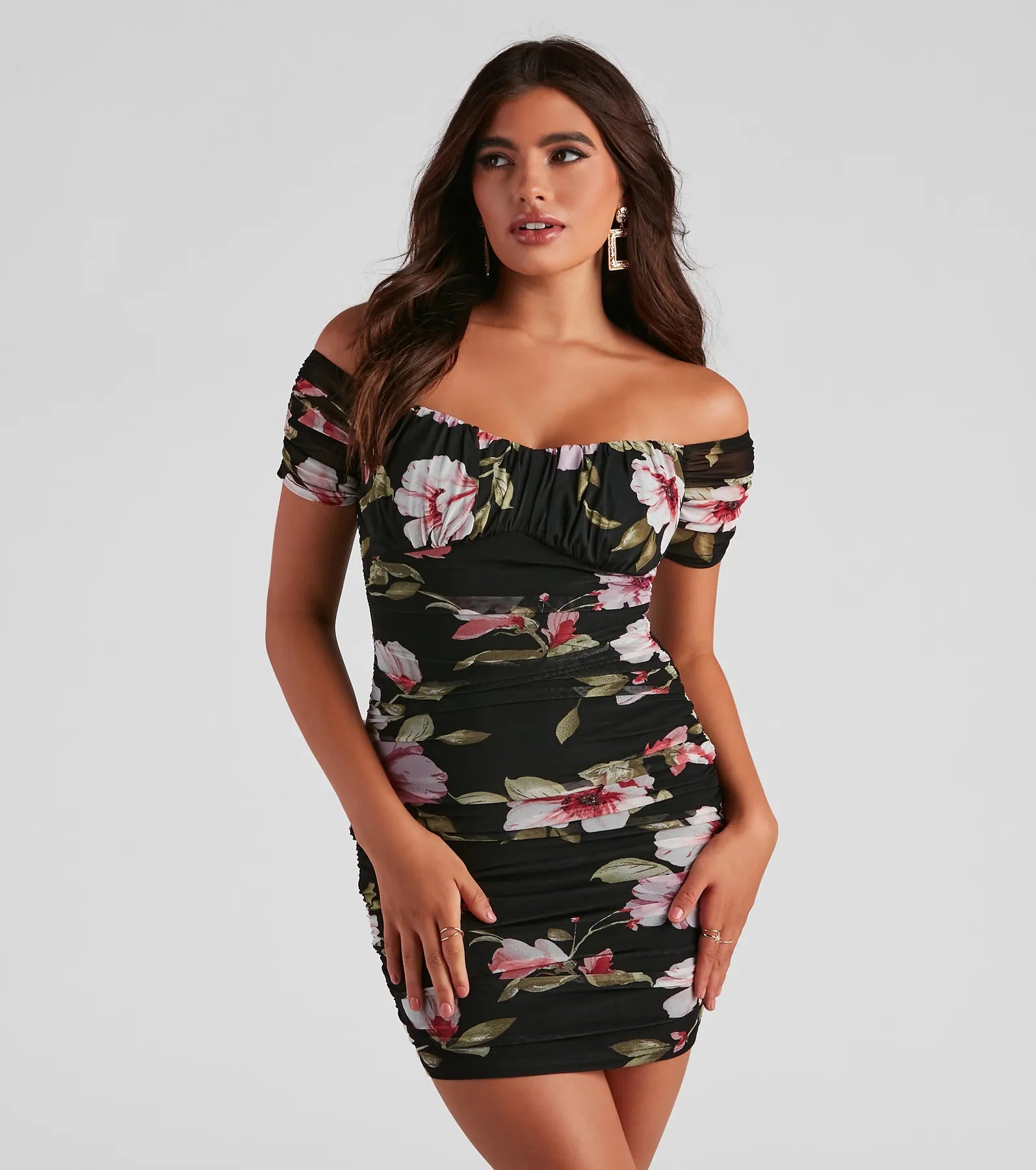 Your Discount is Waiting!Sunset Date Floral Mini Dress