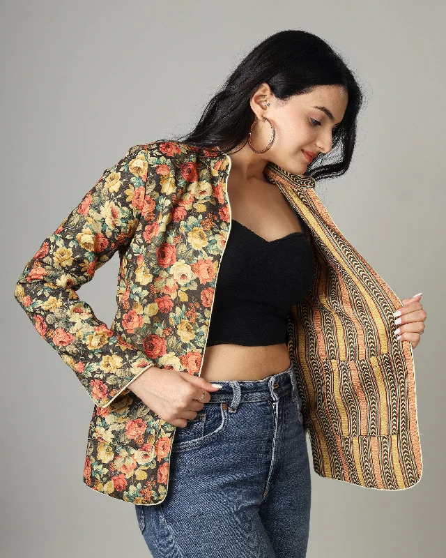 Save More Than Ever!Switch Up Your Style With Reversible Women's Jacket