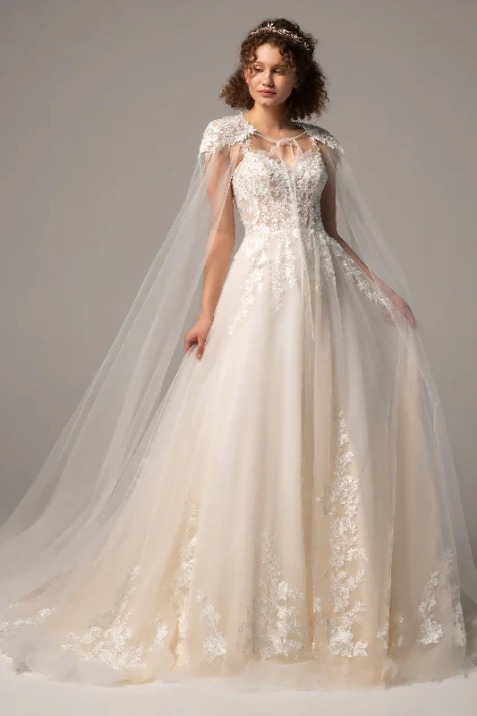 Unbeatable Prices!A-Line Court Train Tulle Wedding Dress CW2359