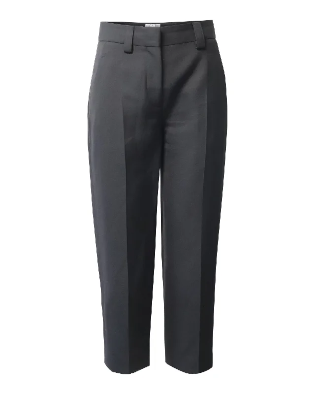 Best Price of the Season!Acne Studios Slim Fit Trousers in Black Polyester