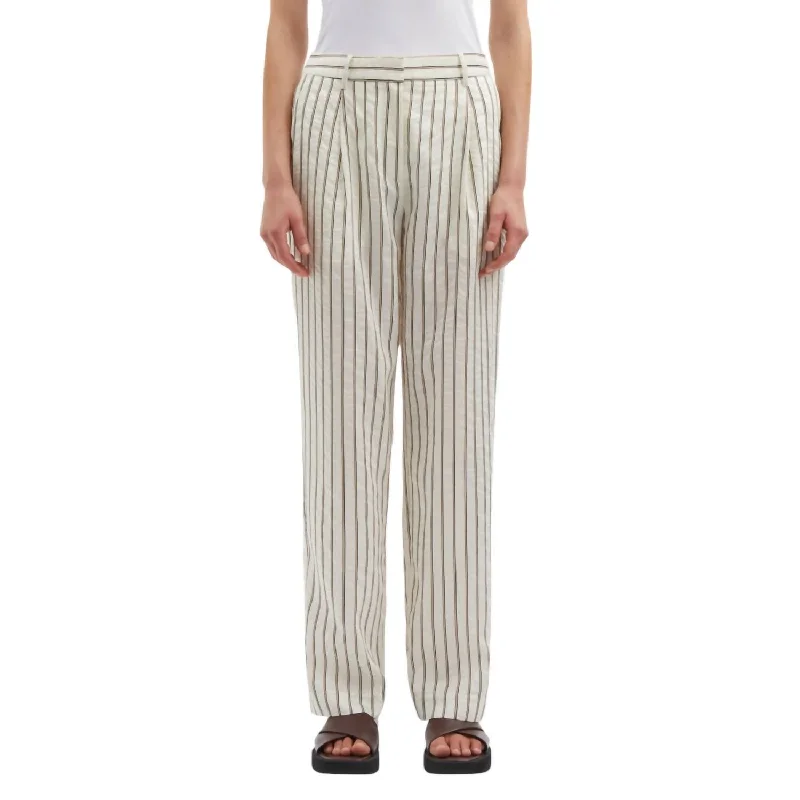 Limited Deals, Unlimited Savings!Agneta Trouser In Solitary Stripe