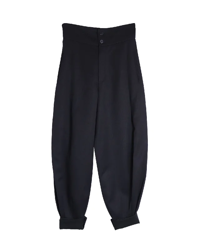 Instant Savings Await!Chloe Tapered Leg Pants in Navy Blue Lana Vergine