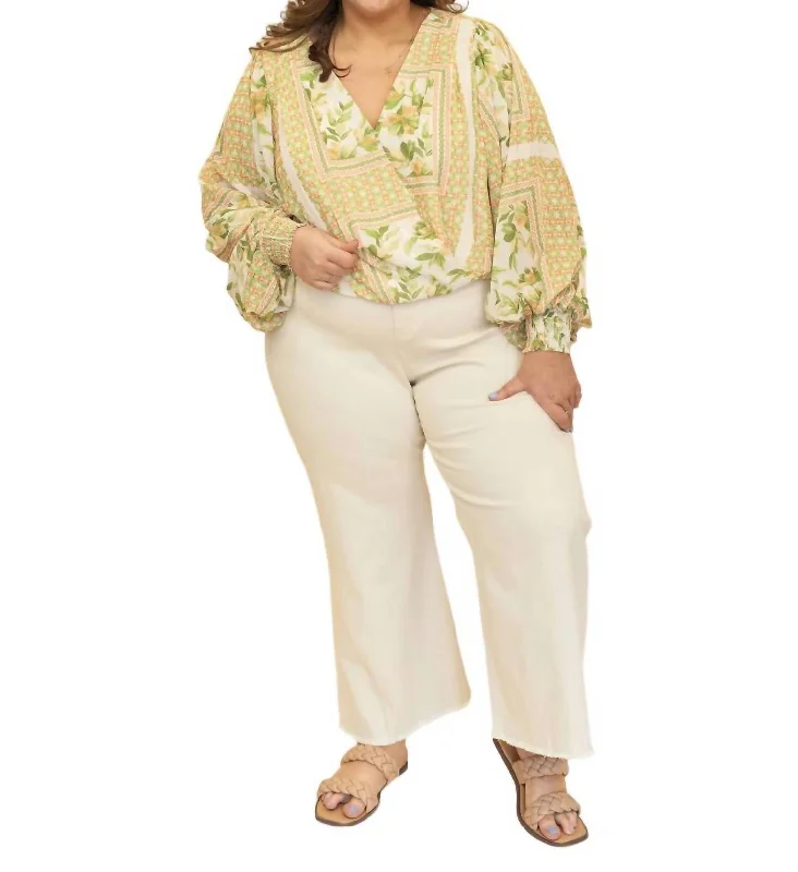 Save More with Every Purchase!Clear Eyes Denim Pants - {Plus} In Cream