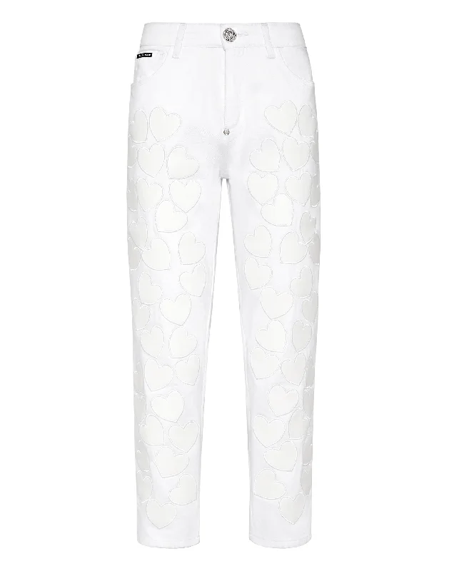 Exclusive Deals Just for You!Denim Trousers Mom Fit Heart