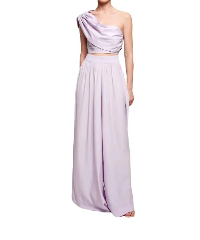 Hurry, Sale Ends Soon!Elasticed Wide Leg Pant In Lila