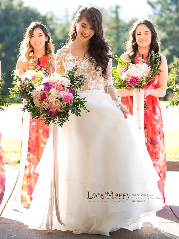 Today Only – Don’t Miss It!Exclusive Beaded Wedding Dress with Illusion Nude Top
